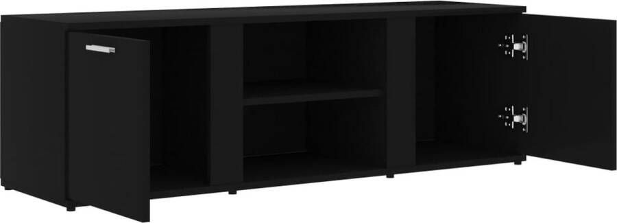 VidaXL -Tv-meubel-120x34x37-cm-bewerkt-hout-zwart