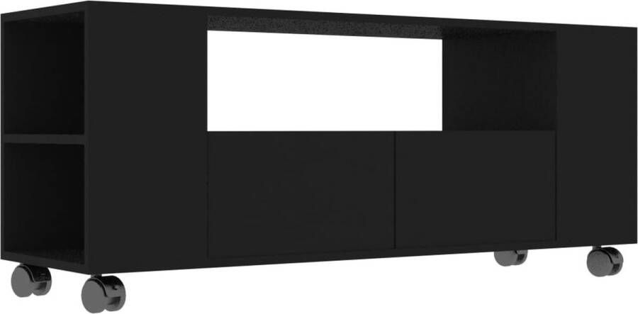 VidaXL -Tv-meubel-120x35x48-cm-bewerkt-hout-zwart
