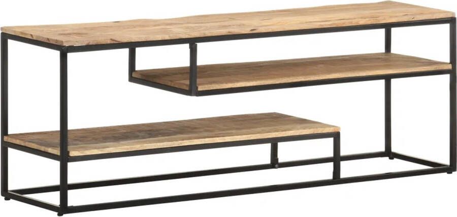 VidaXL Tv meubel 130x30x45 cm ruw mangohout