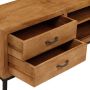 VidaXL Tv-meubel 140x30x40 cm massief mangohout VDXL_246786 - Thumbnail 2