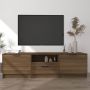 VidaXL -Tv-meubel-140x35x40-cm-bewerkt-hout-bruineikenkleurig - Thumbnail 2