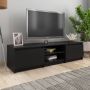 VidaXL Tv-meubel 140x40x35 5 cm spaanplaat zwart VDXL_800649 - Thumbnail 2