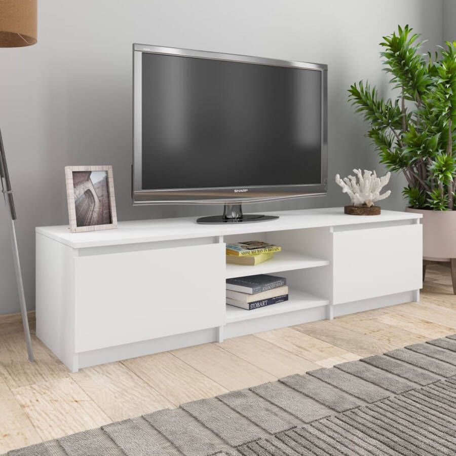 VidaXL Tv meubel 140x40x35 5 cm spaanplaat wit
