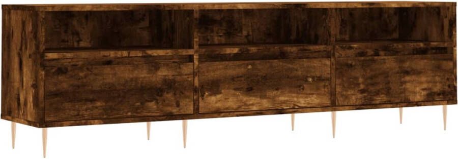 VidaXL -Tv-meubel-150x30x44 5-cm-bewerkt-hout-gerookt-eikenkleurig