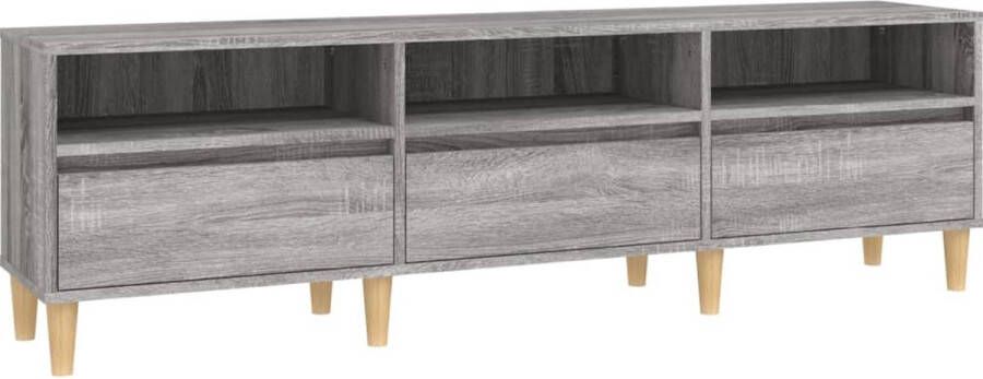 VidaXL -Tv-meubel-150x30x44 5-cm-bewerkt-hout-grijs-sonoma-eikenkleurig