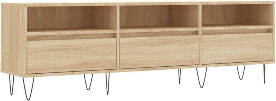 VidaXL -Tv-meubel-150x30x44 5-cm-bewerkt-hout-sonoma-eikenkleurig