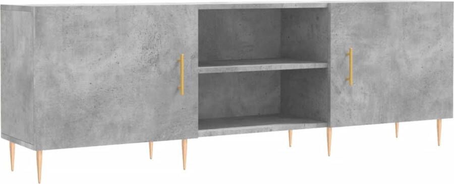 VidaXL -Tv-meubel-150x30x50-cm-bewerkt-hout-betongrijs