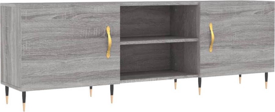 VidaXL -Tv-meubel-150x30x50-cm-bewerkt-hout-grijs-sonoma-eikenkleurig