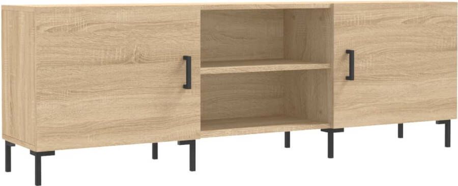 VidaXL -Tv-meubel-150x30x50-cm-bewerkt-hout-sonoma-eikenkleurig