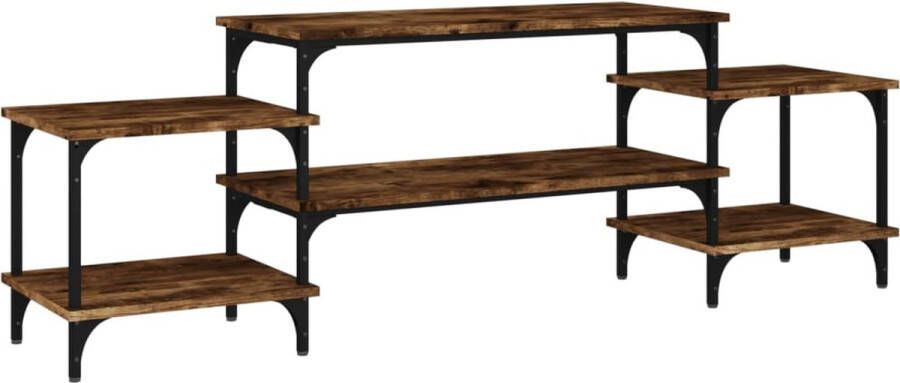 VidaXL -Tv-meubel-157x35x52-cm-bewerkt-hout-gerookt-eikenkleurig