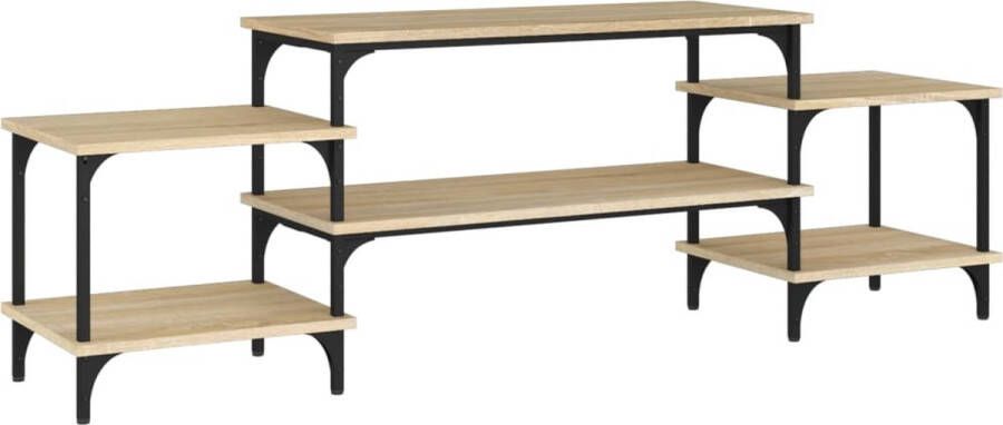 VidaXL -Tv-meubel-157x35x52-cm-bewerkt-hout-sonoma-eikenkleurig