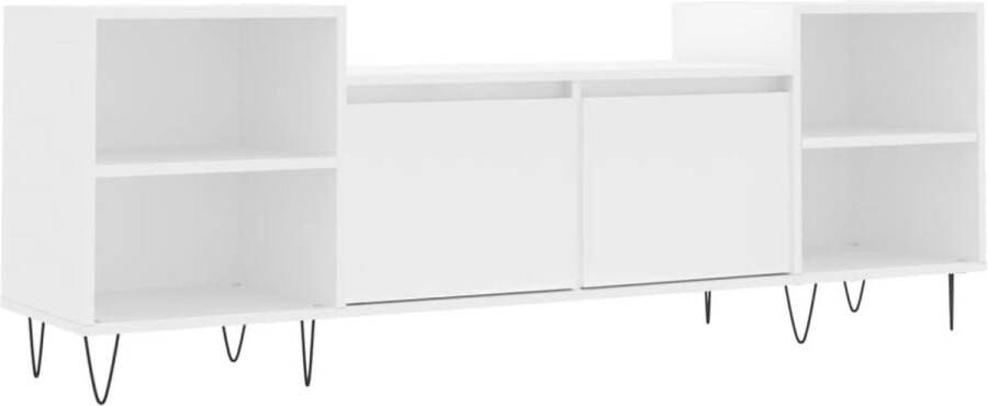VidaXL -Tv-meubel-160x35x55-cm-bewerkt-hout-wit