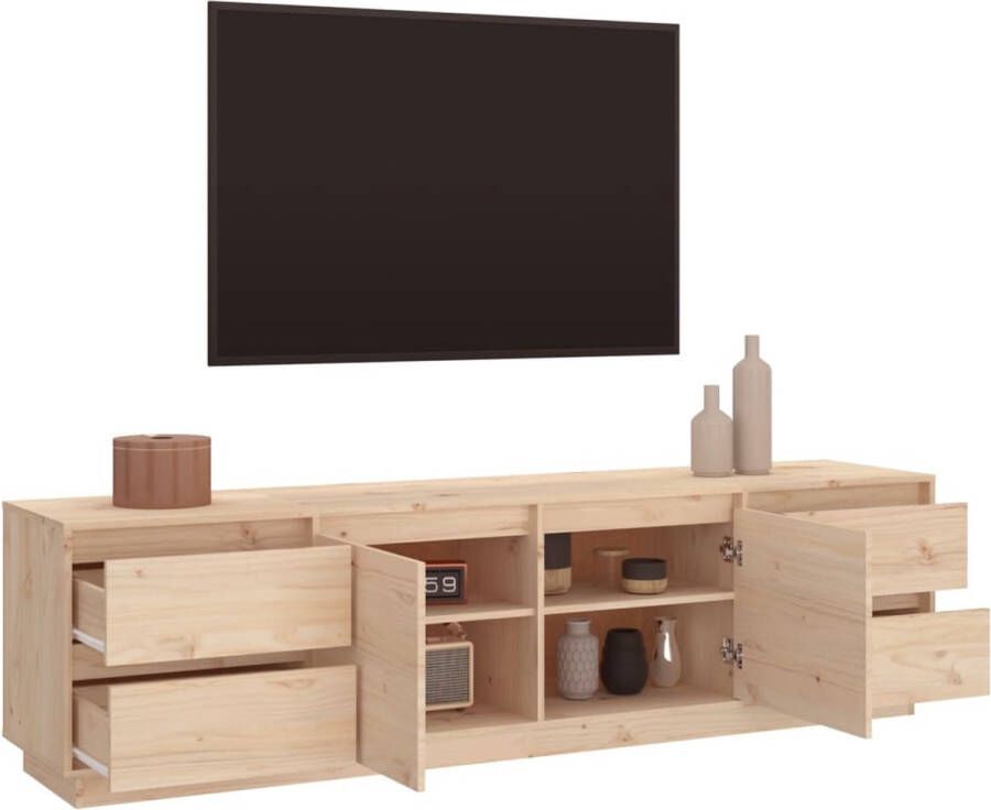 VidaXL -Tv-meubel-176x37x47 5-cm-massief-grenenhout