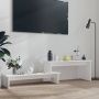 VidaXL -Tv-meubel-180x30x43-cm-bewerkt-hout-wit - Thumbnail 2