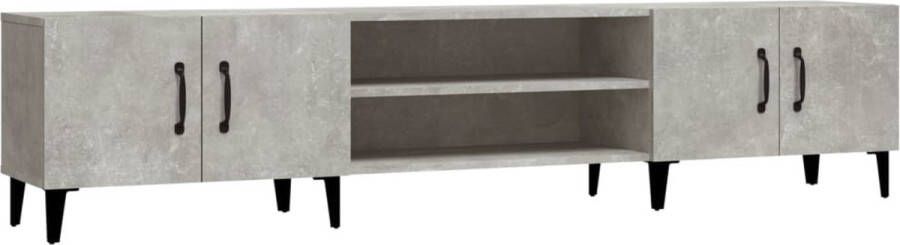 VidaXL -Tv-meubel-180x31 5x40-cm-bewerkt-hout-betongrijs