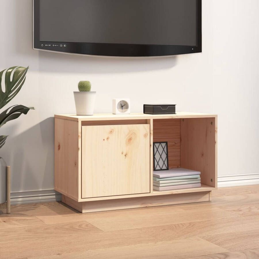 vidaXL Tv-meubel 74x35x44 cm massief grenenhout