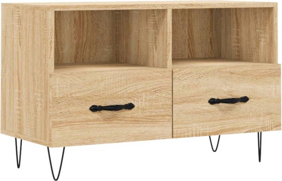 VidaXL -Tv-meubel-80x36x50-cm-bewerkt-hout-sonoma-eiken