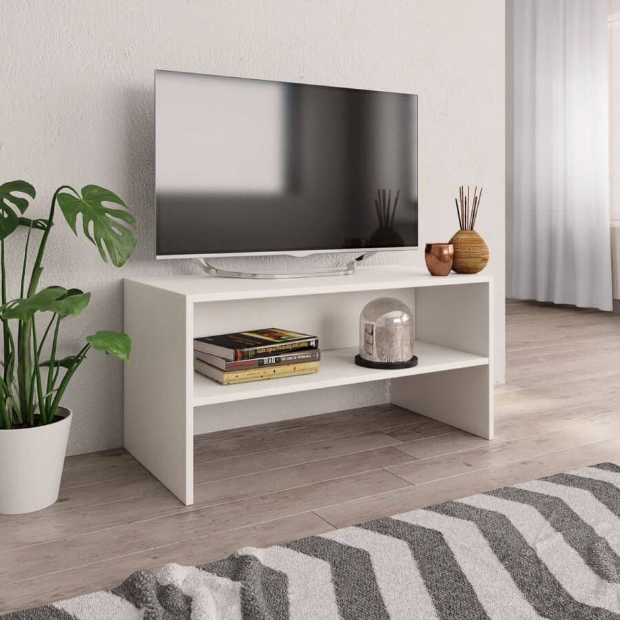 VidaXL Tv-meubel 80x40x40 cm spaanplaat wit VDXL_800054