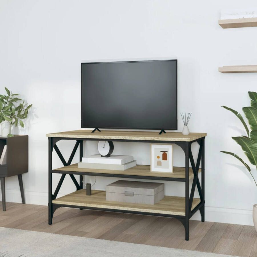 VidaXL -Tv-meubel-80x40x50-cm-bewerkt-hout-sonoma-eikenkleurig