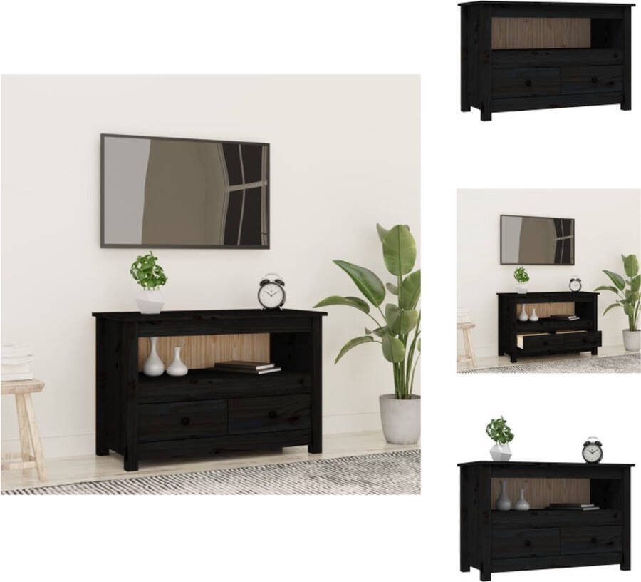 VidaXL Tv-meubel Landelijk 79 x 35 x 52 cm Massief grenenhout Kast