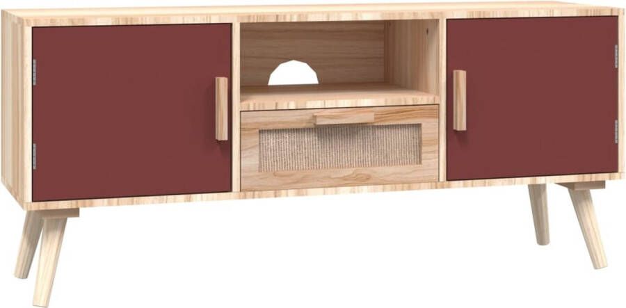 VidaXL -Tv-meubel-met-deuren-105x30x45-cm-bewerkt-hout