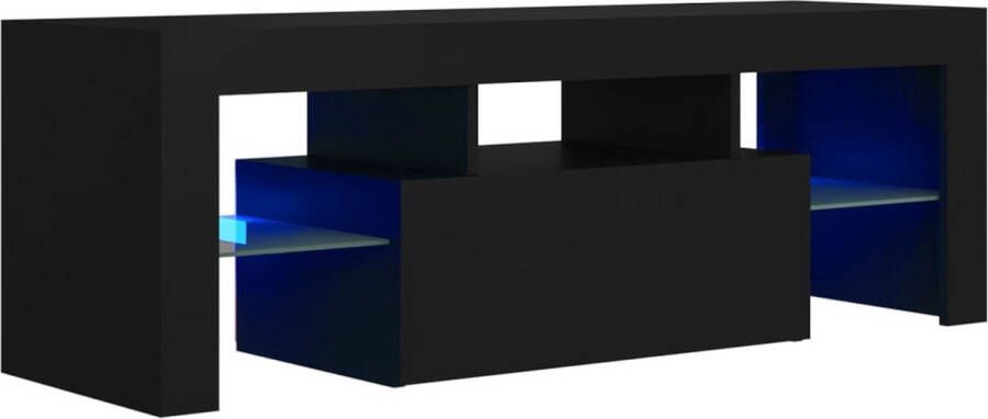 VidaXL -Tv-meubel-met-LED-verlichting-120x35x40-cm-zwart