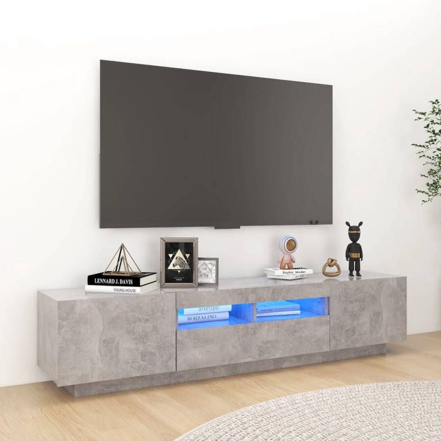 vidaXL -Tv-meubel-met-LED-verlichting-180x35x40-cm-betongrijs