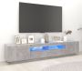 VidaXL -Tv-meubel-met-LED-verlichting-200x35x40-cm-betongrijs - Thumbnail 2