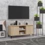 VidaXL -Tv-meubel-met-metalen-poten-103 5x35x50-cm-sonoma-eikenkleurig - Thumbnail 2