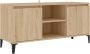VidaXL -Tv-meubel-met-metalen-poten-103 5x35x50-cm-sonoma-eikenkleurig - Thumbnail 1