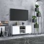 VidaXL -Tv-meubel-met-metalen-poten-103 5x35x50-cm-wit - Thumbnail 2