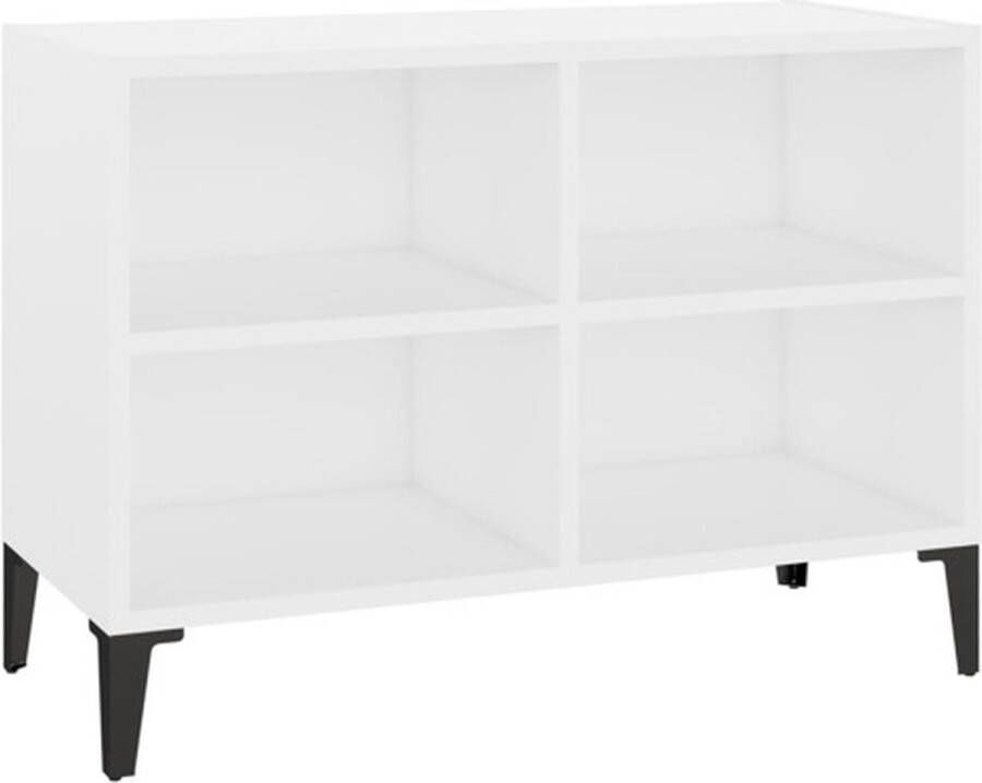VidaXL -Tv-meubel-met-metalen-poten-69 5x30x50-cm-wit