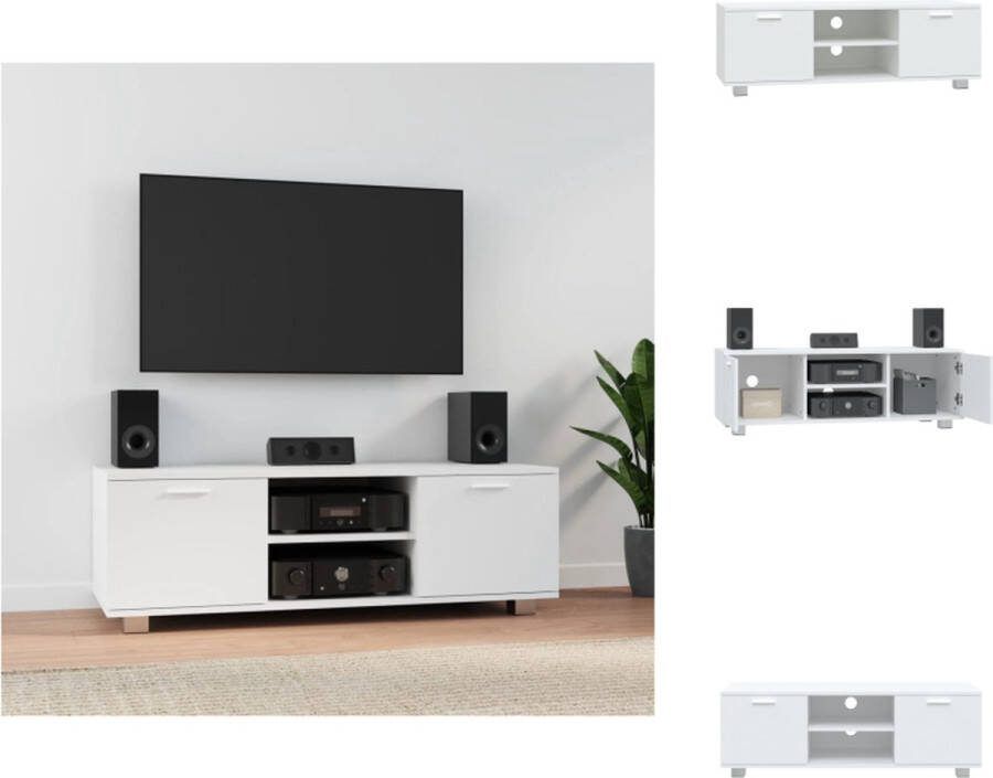 VidaXL TV-meubel Modern Meubel 120x40.5x35 cm Wit Kast
