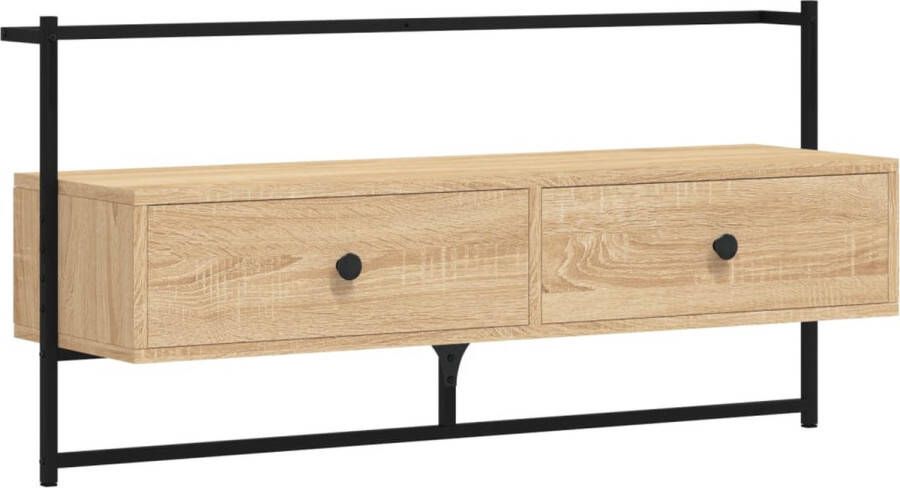 VidaXL -Tv-meubel-wandgemonteerd-100 5x30x51-cm-hout-sonoma-eikenkleur