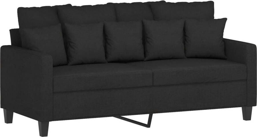 Vida XL vidaXL Tweezitsbank 140 cm stof zwart-VXL-359271