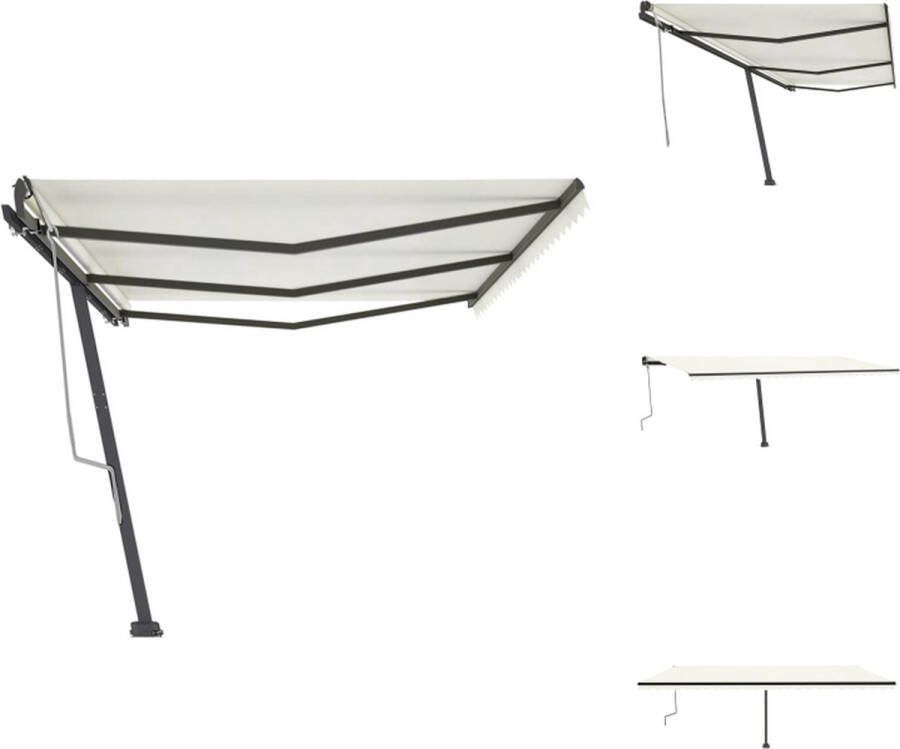 VidaXL Uitschuifbare Luifel Buitenluifel 600x350 cm Roestbestendig Aluminium Frame Vensterzonwering