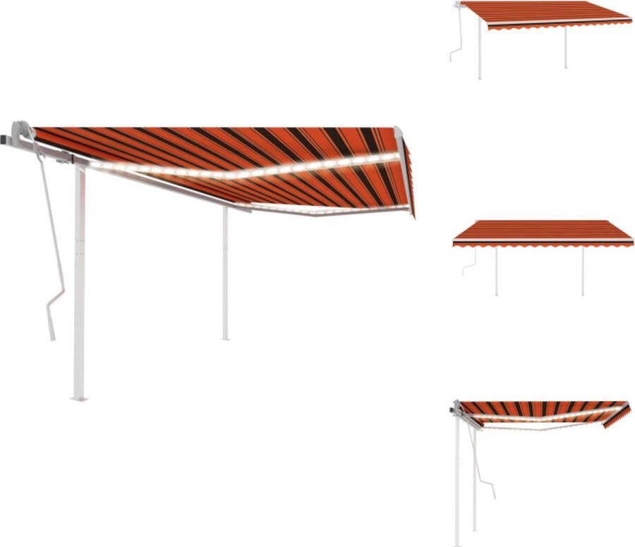 VidaXL Uitschuifbare Luifel Zonnescherm 400x350cm Lichtgewicht aluminium frame Vensterzonwering