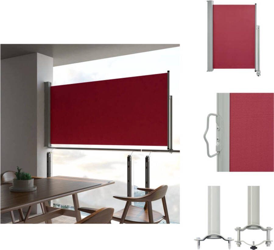 VidaXL Uittrekbaar Zijscherm 120 x 0-300 cm UV-bestendig Polyester Parasol
