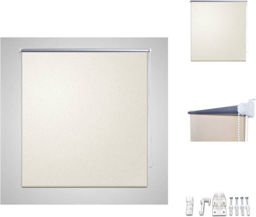 VidaXL Verduisterend Rolgordijn 80 x 230 cm Zilverkleurige reflectie Inclusief accessoires Jaloezie