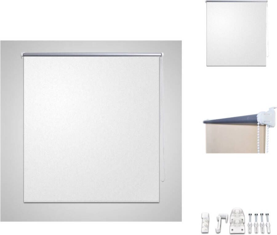 VidaXL Verduisterende Rolgordijn 100 x 175 Zilverkleurige Reflectie Jaloezie