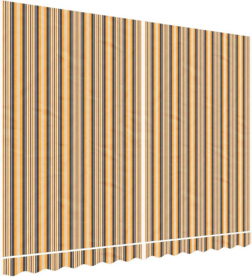 VidaXL Vervangingsdoek voor luifel gestreept 3 5x2 5 m meerkleurig