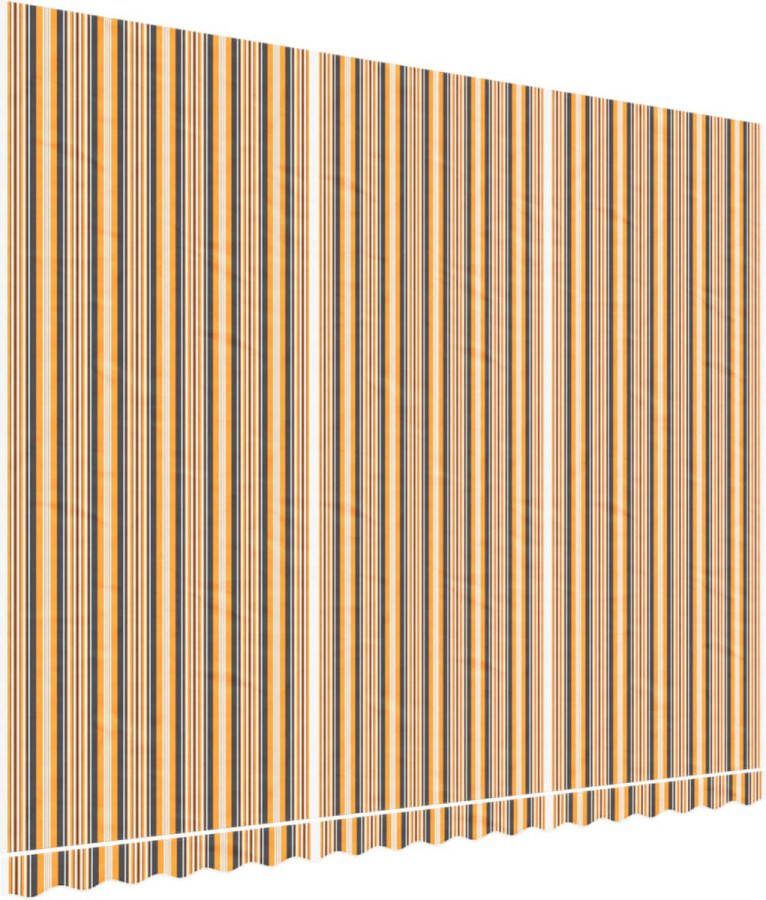 VidaXL Vervangingsdoek voor luifel gestreept 4 5x3 5 m meerkleurig