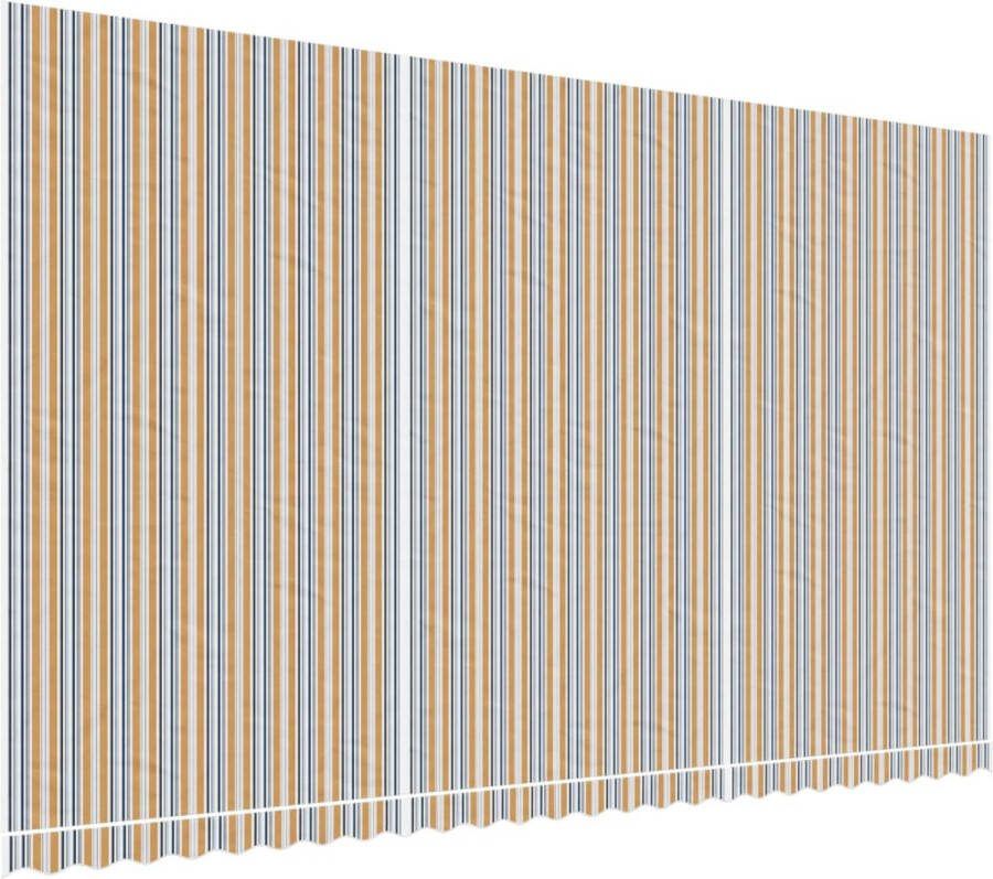 VidaXL Vervangingsdoek voor luifel gestreept 6x3 5 m meerkleurig