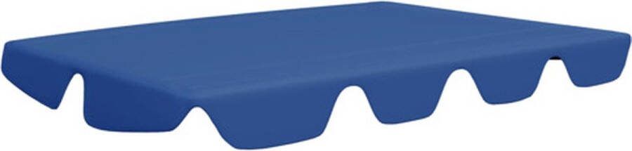 VidaXL Vervangingsluifel voor schommelbank 150 130x105 70 cm blauw