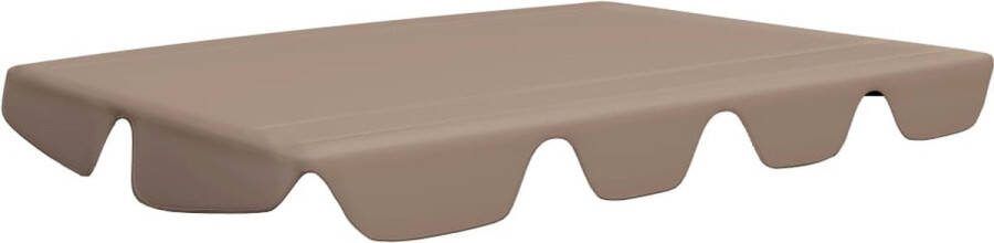 VidaXL -Vervangingsluifel-voor-schommelbank-188 168x145 110-cm-taupe