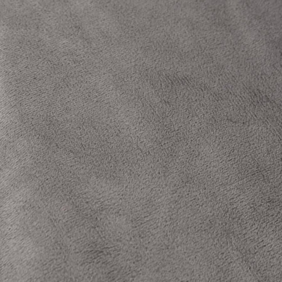 VidaXL Verzwaringsdeken met hoes 150x200 cm 11 kg stof grijs