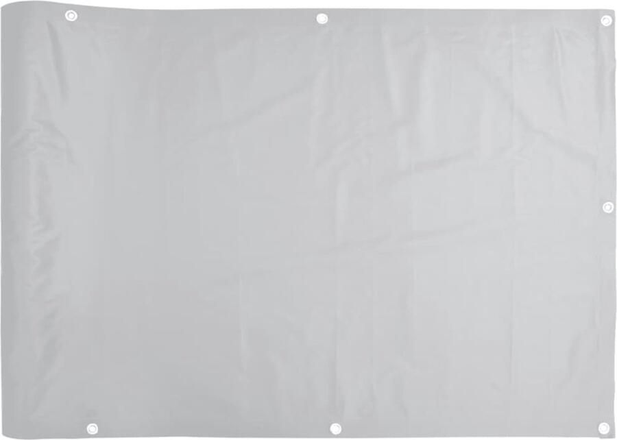 VidaXL Balkonscherm 300x90 cm PVC grijs