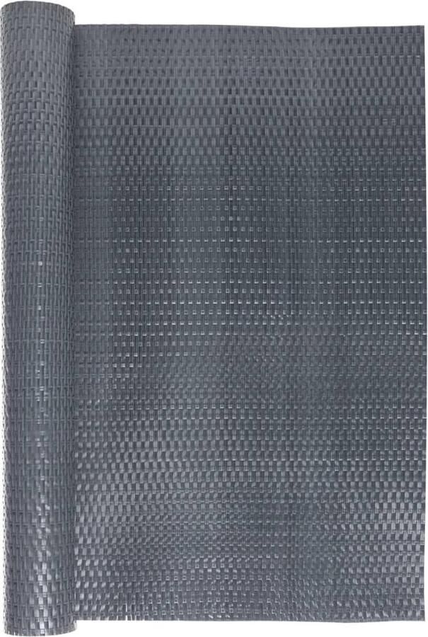 VidaXL Balkonscherm 600x100 cm poly rattan antracietkleurig