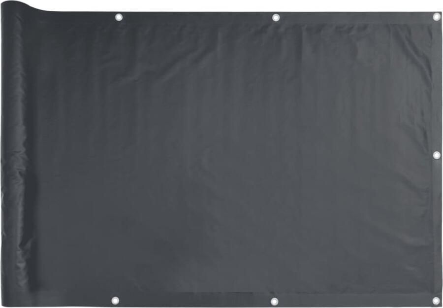 VidaXL Balkonscherm 800x75 cm PVC antracietkleurig