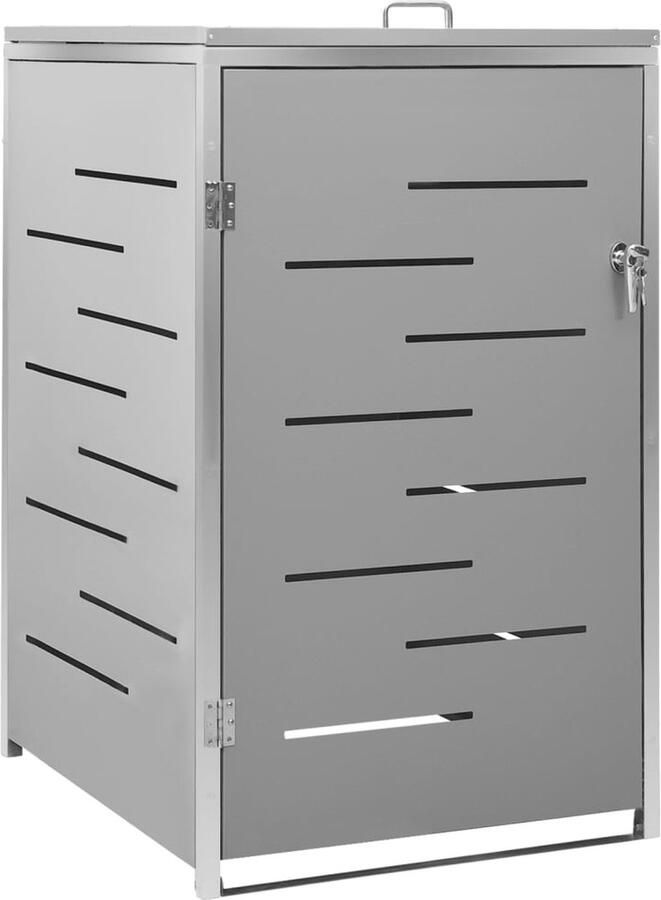 VidaXL Containerberging enkel 69x77 5x112 5 cm roestvrij staal